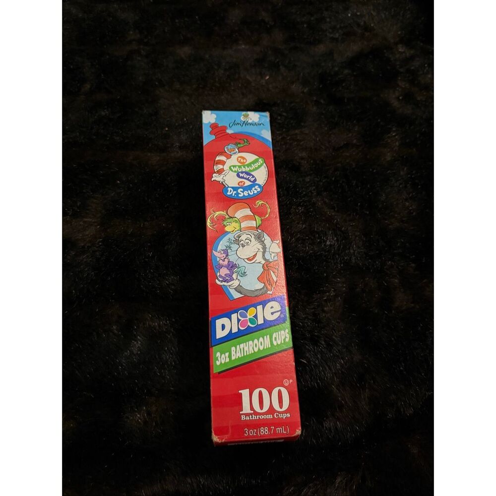 Dixie Cups Dr Seuss 3 Oz Bathroom Cups 100 Count Jim Henson Vintage 1997 Sealed